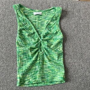 Juniper Blue Green Tank with keyhole detail